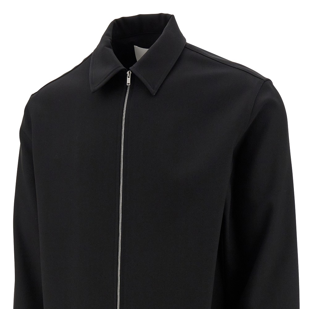 Technical gabardine full-zip shirt Jil Sander | Ratti Boutique